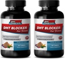Wsparcie wzrostu włosów Witaminy - DHT Blocker Formuła włosów - Wsparcie zdrowego wzrostu włosów - on shou wu Extract, dht Blocker dla mężczyzn, dht Blocker Zaawansowana trichologia, dht Blocker z biotyną 2Bot 120Tabs