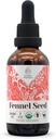 Fennel Seed USDA Organic Alcohol-Free Extract: 124; Dietetyczny suplement diety, Wysokiej mocy nalewka 124; Natural Certified Organic Fennel (Foeniculum vulgare) Suszony Nasienie 2oz