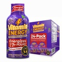 Witamina Energy Focus + Extra Siła Energy Shot Grape 24 Pack, 260mg naturalna kofeina, Witaminy B-, CoQ10, Amino Kwasy, Focus, Produktywność & Jasność, Zero Cukier, Gluten- Free, 1,93 fl oz