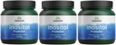 Swanson 100% Czysty Inozytol Proszek - Naturalne uzupełnienie Promowanie Focus & Relaxation - Nerve & Cellular Support - (8oz) 3 Pack