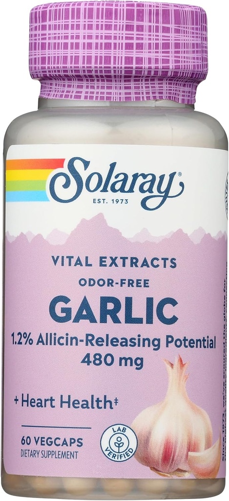 SOLARAY Suplement czosnku, 500mg