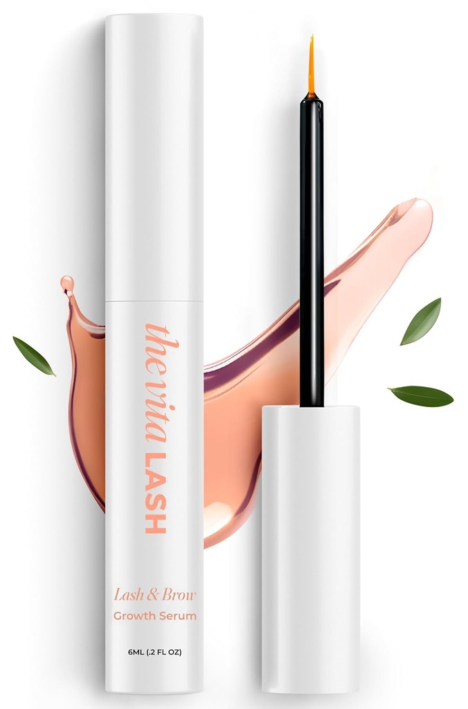 Eyelash & Brow Wzmacnianie surowicy 124; Zaawansowane Lash Growth Serum dla Fuller, Dłuższe Oye & Grubsze Brwi 124; Wegan, Nawodnienie Lash Serum, 6 ml - 2 fl oz