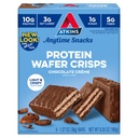 Atkins Chocolate Creme Protein Wafer Crisps, Protein Dessert, 4g Net Carb, 1g Sugar, High in Fiber, Keto Friendly, 5 Count