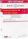 Gericare Hydrokortyzon 1% krem przeciwnowotworowy, maksymalna moc, 144 liczenie opakowań, 0,5oz Każdy pakiet (opakowanie po 1)
