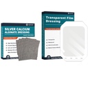 Silver Calcium Alginate Dressing (4 "x4" 10 szt.) + Transparent Film Dressing (6 "x 8" 20 szt.)