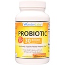 Wonder Laboratories Probiotic 30 Milion Dobre bakterie (8 Lactobacillus Strains i 2 Bifidobacterium Strains), Nutritional Support a Healthy Digestive System, 120 Kapsułki