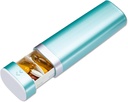 Betife Travel Pill Organizator tygodniowy 7 dzień, Compact Daily Pill Box, Przenośny lek Case, Cute Pill Holder dla suplementów witaminy, Drawer- Shaped Pill Organizator (zielony)