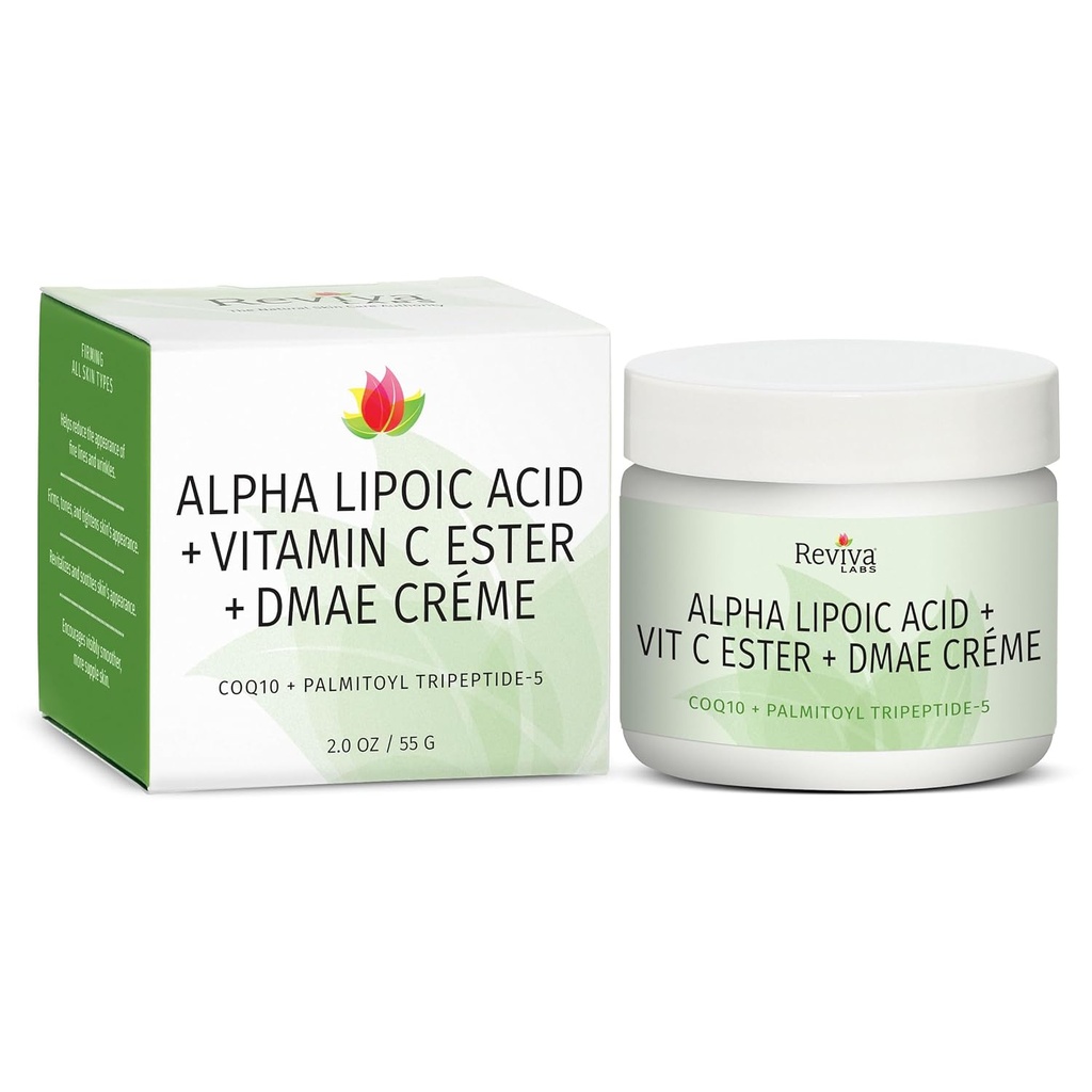 Reviva Labs Alpha Lipoic Acid Witamina C Ester i DMAE Cream -- 2 oz