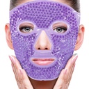 ZNÖCUETÖD Face Eye Mask Ice Pack do zmniejszenia puffness, torby pod oczami, Puffy Dark Circles, Migrena, Hot / Cold Pack z miękkim pleśń Backing (Purpurowy # 22)