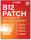 JJ CARE B12 Patch (Pack of 30), Self- Adhesive Natural Mix Topical Daily B12 Energy Patches, 1 Miesiąc dostaw