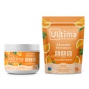 Ultima Replenisher Electrolyte w proszku zestaw do napojów - Cukier wolny - Pomarańcza, 30 Puszka do podawania i 20 Opakowania Stickpack - 6 Elektrolitów i Minerałów - Keto Friendly, Wegan, Non-GMO