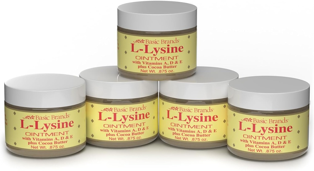 Basic Organics L- Lysine Maintment 0.87 oz (Opakowanie po 5)