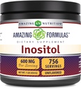 Amazing Supplement Inositol Proch Supplement Equipment 124; 600 Mg per Serving Equipment 124; Unflavored Equipment 124; 1 Lb (454 Grams) Equipment 124; Non-GMO Equipment 124; Gluten- Free Equipment 124; Made in USA
