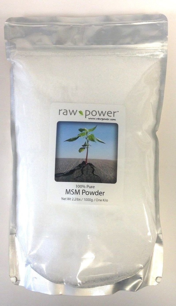 Surowa moc MSM Proszek, 100% Czysty, (ONE Kilo / 2.2lbs / 1000g, Made in The USA)