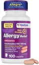 GenCare Allergy Relief Pills - Fexofenadine 180mg 24 Hour Non-Drowsy Allergy Medicine Antihistamine, Compare to Allegra 24 Hour Non Drowsy Pills for Itchy Eyes, Runny Nose, Hives (100 Count)