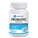 OMOGS Probiotyka 90 Miliard CFU 18 Szczepy, z 3 Organiczne Prebiotyki & Witamina C, Suplement odżywczy dla kobiet, Mężczyźni i dzieci, Wsparcie Metabolizm, Immunitet i zdrowie pokarmowe, Non-GMO, 90 Tabletki