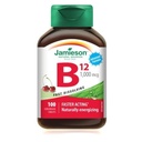 Jamieson Witamina B12 Metylokobalamina Szybkie rozpuszczenie Tabletki podjęzykowe, 1000 µg, 100 Tabletki podjęzykowe