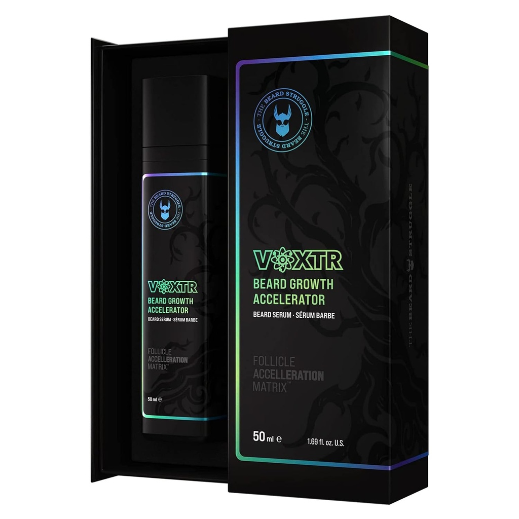 Beard Struggle Voxtr Beard Growth Serum z Follicle Acceleration Matrix - Beard Serum, 1.69 Fl. Oz.