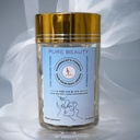 Pure Beauty by LL Supplement - Błyszczący przeciwstawny mieszanka z Collagen, kwas hialuronowy i resweratrol dla Promieniowania, Nawodniona Skóra - 60 Kapsułki