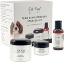 Eye Envy Dog Tear Plain Remover Starter Kit. 100% Naturalny, Bezpieczny. Zawiera: Plaster Solution, Aplikator Pads, i Plain Powder. Zestaw Tear Plain Treatment Kit. Trwa 30- 45 Dni. Wyprodukowane w USA