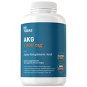 Dr Tobias AKG Suplement 1000mg Per Serving, Biodostępny kwas ketoglutarowy alfa, Wspiera energię komórkową i tlenek azotu Flow, Wegan, Gluten- Free, Non-GMO, 180 Kapsułki, 90 Słupki