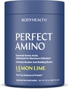 BodyHealth PerfectAmino Powder - BCAA i EAA Proszek do ćwiczeń przed i po - Amino Acid Energy Drink for Men and Women to Support Lean Muscle and Recovery - Lemon Lime - 60 Servings