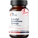 Designs for Health S-Acetyl Glutathione Synergy - 200mg S-A-GSH with NAC + Vitamin B6 - Non-GMO Antioxidant Supplement to Help Support Normal Detoxification (60 Capsules)