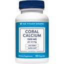 Witamina Shoppe Coral Wapń 1.500MG - Eco Safe Source of Wapń, Magnez & Ślad Minerały do wspierania zdrowych kości i zębów (180 Kapsułki)