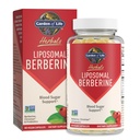 Ogród Życia Liposomal Berberine i Pikolinian chromu dla już zdrowego cukru krwi, Glukoza Metabolizm i Cholesterol - Probiotyki dla łatwej trawienia - Non GMO, Gluten Free, Kosher, 30 Sługi