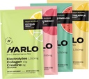 Harlo - Próbka proszku Electrolyte Drink Mix z dodatkiem Kolagenu Bydlęcego & Kreatyna - Monowodzian kreatryny Proszek - Napoje energetyczne - Napoje bez cukru