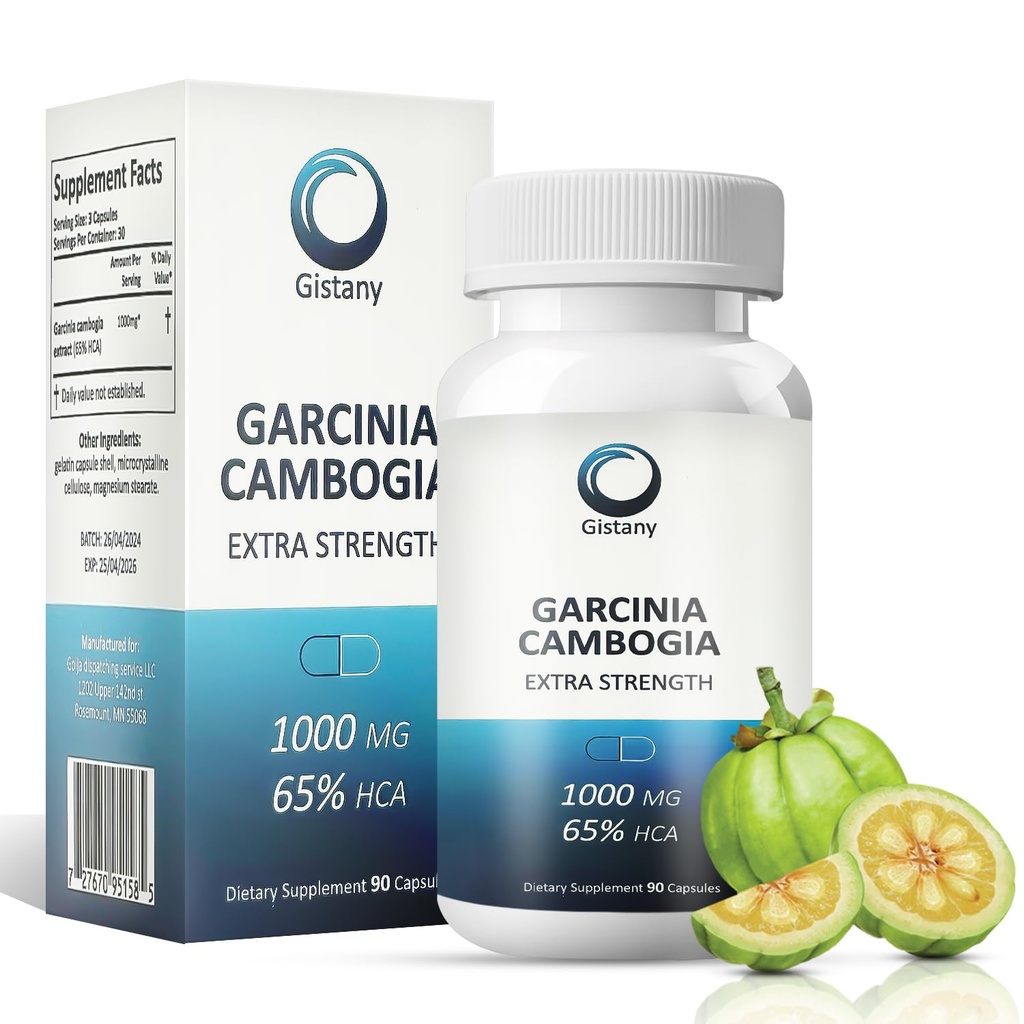 Ekstra wytrzymałość 65% HCA Pure Garcinia cambogia Natural Weight Loss Pills, Appetite Control Pill Suplement diety do kontroli wagi dla mężczyzn i kobiet