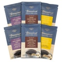 Teeccino Prebiotic SuperBoost ™ Herbal Sampler - 6 Trial- Rozmiar opakowania - Dark Chocolate, Mango Lemon Balm, Macadamia Nut - Prebiotyczne, Kawa wolna od kawy, Alternatywy kawy gruntowej dla dobrego Gut zdrowia