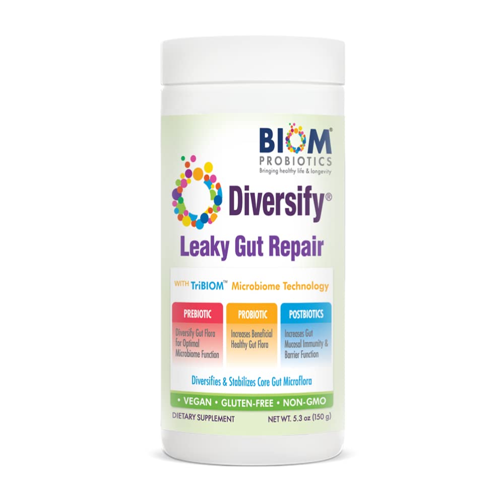 Diversify ® Total Gut Health Human Milk Oligosaccharides with prebiotics + Resistant Starch. Precision Probiotic Formuła pomóc z nieszczelnych Gut. Wegan, Non-GMO Gluten- Free (1 Jednostka)