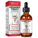 Urynary Tract for Cats, Natural Cat Urynary Tract Treatment Treatment Drops - Pomocnik Bladder, Kamień Nerki, Pies UTI, Żurawinka Nerki Bladder Supplement, Kurczak Flavor - 60 ml / 2.02oz