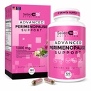 Perimenopauza & Menopauza Suplement wsparcia dla kobiet - Wieloobjawowa ulga z Black Cohosh & Red Clover Isoflavones 124; Ashwagandha Adaptogen & Herbal Blend 124; Hormon Równowaga Wsparcie 124; 120 Kapsułki