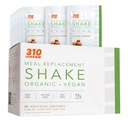 24 CT Organic Shake Box - Vegan Plant Protein Powder and Meal Explacement Shake - By 310 Nutrition - Gluten, Dairy and Soy Free - 0g cukru 124; Keto and Paleo Friendly (Salted Karmel)