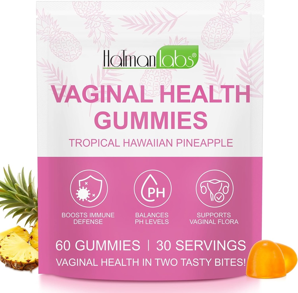 Premia Żeńskie Równowaga Gummie, Witalne Probiotyki Waginalne Źródło Żeńskie Gummie, Probiotyczne Gummie dla Kobiet Prenatalnych i Ponatalnych - Probiotyki dla Trawienia, pH Równowaga, Gut Zdrowie, Wsparcie immunologiczne
