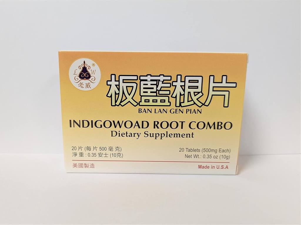 Ban LAN Gen Pian Herbal Supplement Pomaga w promowaniu immunologicznych funkcji ból gardła Gorączka Ból głowy Kaszel 20 Tabletki Made in USA