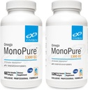 XYMOGEN Omega MonoPure 1300EC Bundle - 60 Softgels + 120 Softgels - Olej rybny z 3X Greater Absorption - DHA EPA Omega 3 Supplement for Heart Health + Wsparcie kognitywne
