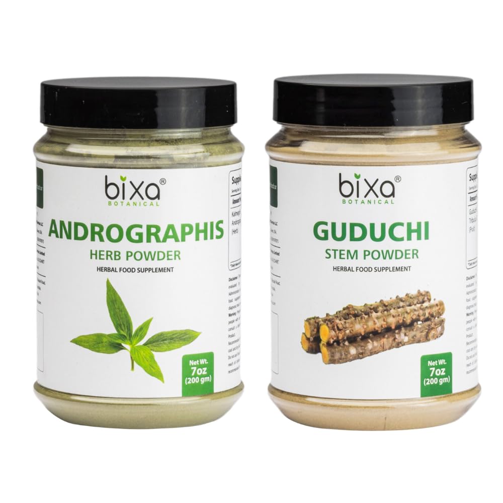 Bixa BOTANICAL Support Liver Wellness 124; Andrographis + Guduchi Powder Bedding 124; Bundle Bedding 124; 100% Natural Herbal Suppliment