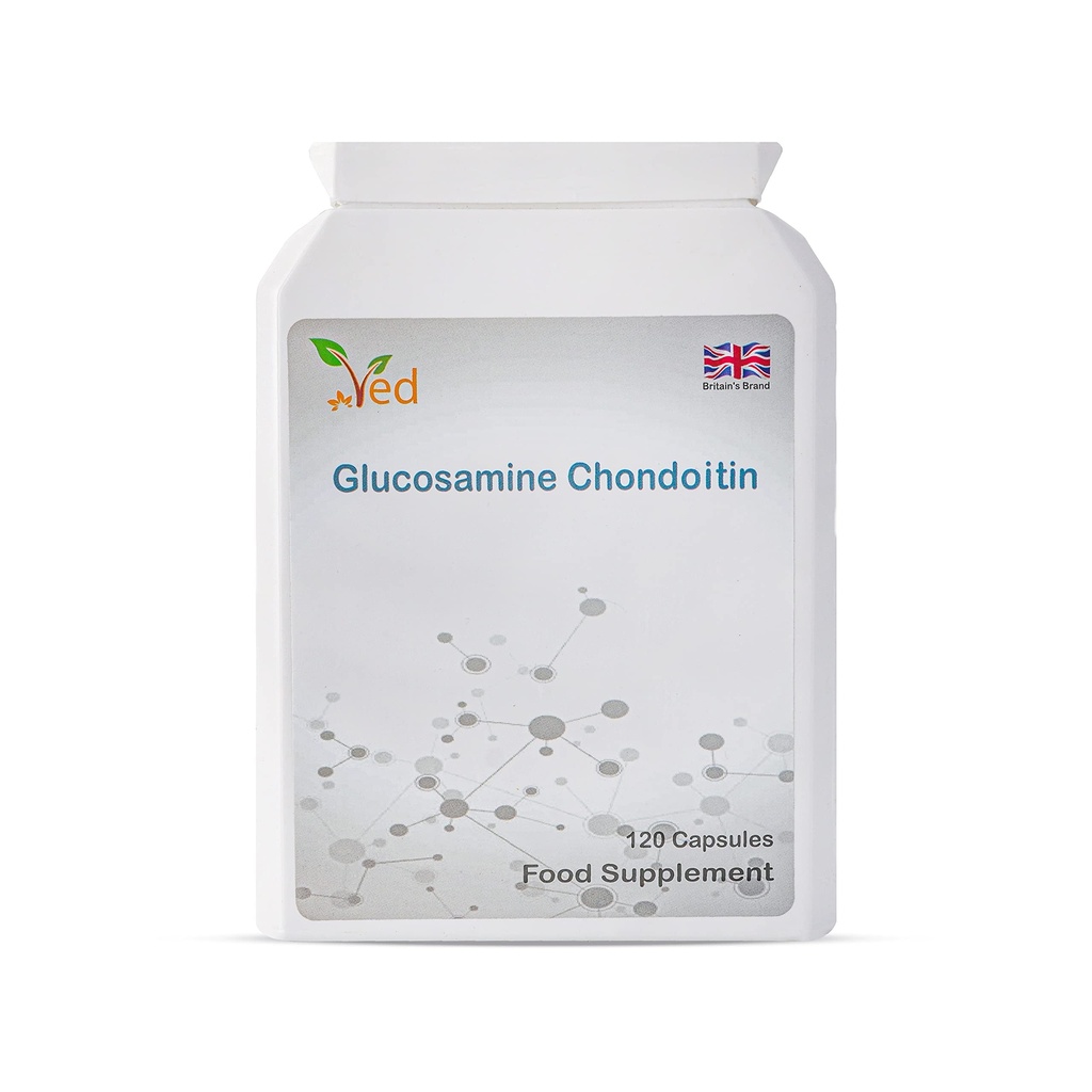 Ved Glukozamina Chondroitin Turmeric Witamina C XI124; Joint Supplement Supplement XI124; Non-GMO, Gluten Free XI124; 120 kapsułki XI124; 60 Days Supply.