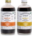 Syrop Paleta - 2 Butelki Pyszne, Bezglutenowe Suplementy Ziołowe Elderberry z mocnymi korzyściami immunologicznymi Wykonane z Tylko składników organicznych w małych partiach w USA - 32oz