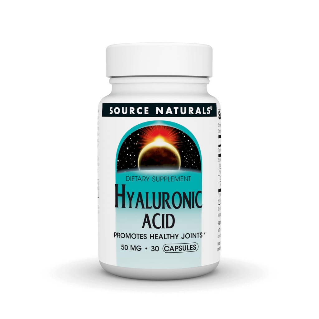 Źródło Naturals Kwas hialuronowy, Promotes Healthy Joints *, 50mg - 60 kapsułek