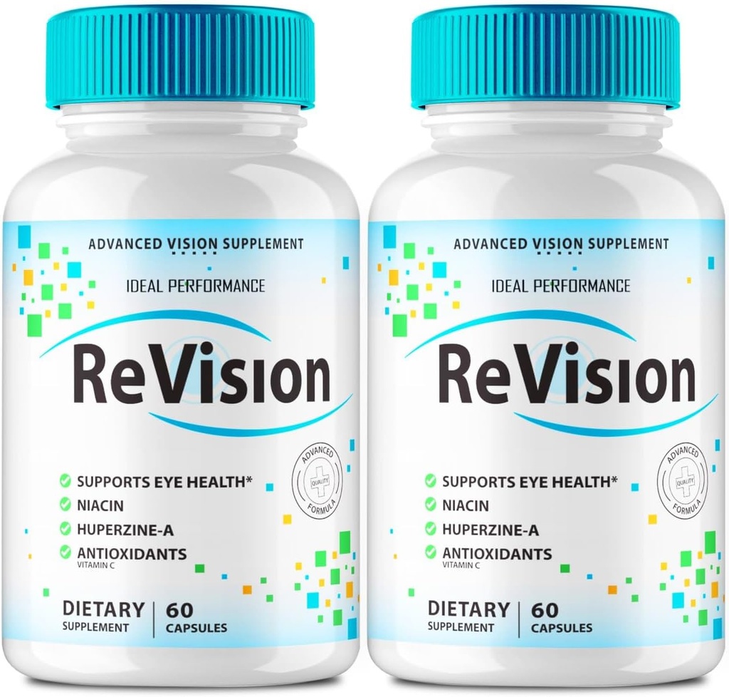 IDEAL Performance (2 opakowania) Revision Eye Supplement Pills Advanced Vision 2.0 Eye Care Complex Witamina kapsułki Pro (120 kapsułek)