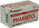 Pharbetol Acetaminofen 325 mg Siła regularna, Ból Reliever, Gorączka Reducer Tablets, 100 Ilość (Opakowanie po 1)