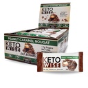 Keto Wise Fat Bombs - Wykonane z czekolady zawierającej olej MCT - Niski tłuszcz, Niski Węgiel i Keto Friendly Snack - 7g Fat, 2g Węglowodory netto 124; Peanut Karmel Nougat, Opakowanie 16