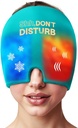 Migrena Relief Cold Cap - wielokrotnego użytku żel Ice Pack Head Wrap na bóle głowy, podpuchnięte oczy, ciśnienie zatokowe, kac - 360 ° kompresja Migrena Hat dla kobiet i mężczyzn - Kap chłodzący dla naprężeń i odprężenia
