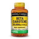 Mason Naturalna Witamina A Beta Karoten 25,000 j.m., Wspiera Vision, Funkcje komórkowe i immunologiczne Zdrowie, 100 Softgels, Opakowanie po 3
