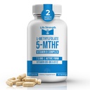 L- Methylfolate + B Balance (7.5mg) - 5- MTHF, B6, B2 & B12 Methylcobalamin B Complex - 60 Kapsułek - Profesjonalna Siła Aktywny Methyl Folate - Non GMO, Gluten Free, No Fillers
