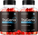 (2 opakowania) Gummeje TruGenix, Gummeje TruGenix dla mężczyzn, Oficjalna Gummeje TruGenix Advanced Formuła, Gummeje TruGenix ACV, Suplement wsparcia TruGenix Gummes, Formuła Premium, 120 Gummei dla 2 miesięcy